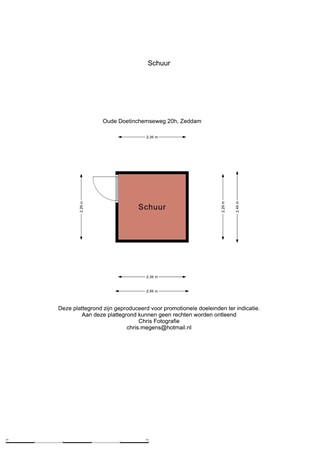 Floorplan - Oude Doetinchemseweg 20h., 7038 BH Zeddam